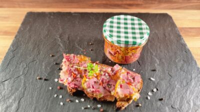 Wildschweinsülze im Glas